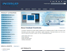 Tablet Screenshot of insbudcontrols.com